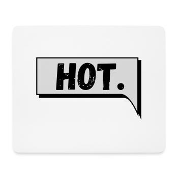Comic Speech Bubble Hot - Mouse Pad (horizontal) - white - Front