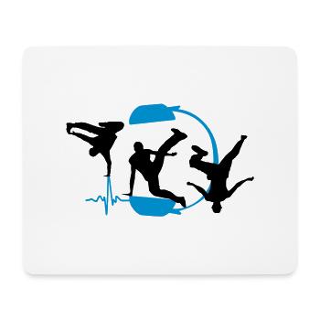 breakdancer - Tapis de souris (format paysage) - blanc - Devant