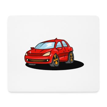 red_car - Mousepad (Querformat) - Weiß - Vorne