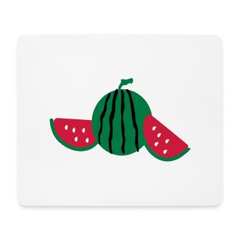 Pastèque fruits - Tapis de souris (format paysage) - blanc - Devant