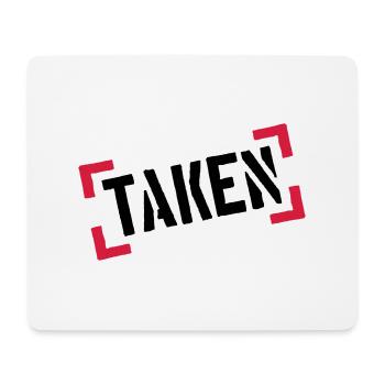klammern stempel rahmen cool balken 100 prozent ta - Mousepad (Querformat) - Weiß - Vorne
