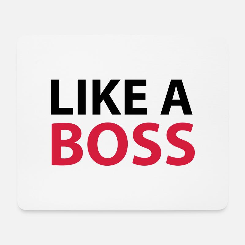 Like chef - Tapis de souris (format paysage) - blanc