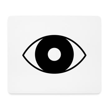 Ich sehe dich - Mousepad (Querformat) - Weiß - Vorne