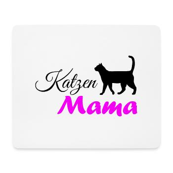 Katzenmama/ Katzenbesitzer - Mousepad (Querformat) - Weiß - Vorne