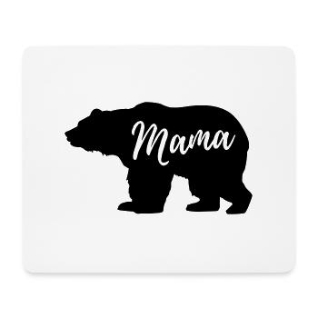 Mama Bear - Tapis de souris (format paysage) - blanc - Devant