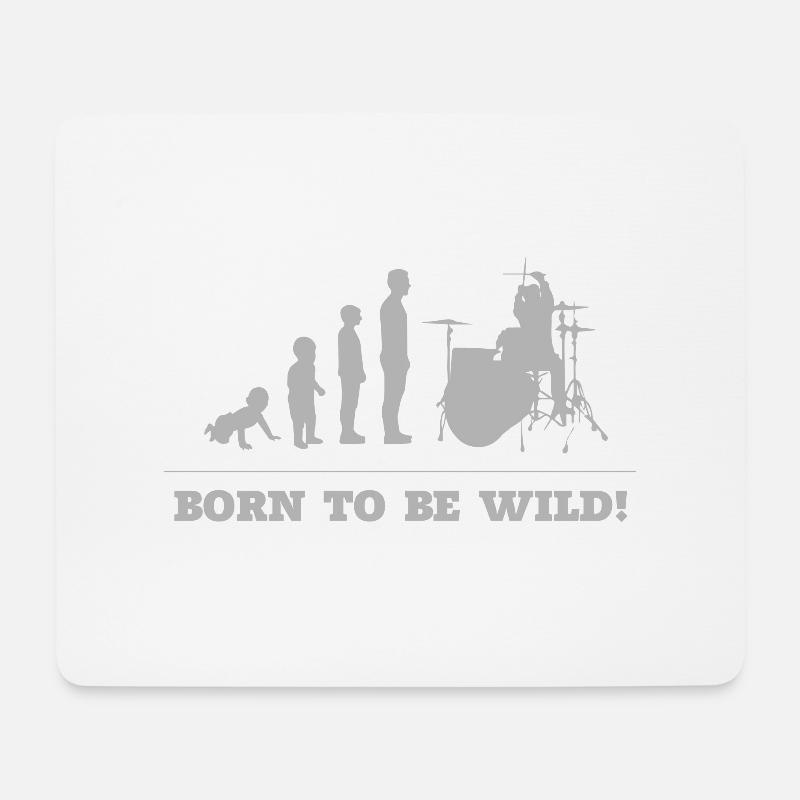 Drummer - Human Development - Mouse Pad (horizontal) - white