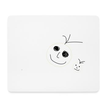 Smiley - Tapis de souris (format paysage) - blanc - Devant