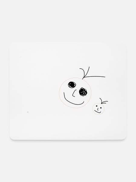 Smiley - Mousepad (Querformat) - Weiß