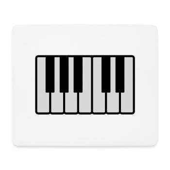 piano___f2 - Mousepad (Querformat) - Weiß - Vorne