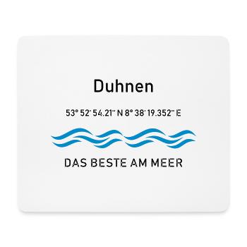 Duhnen - das beste am Meer - Mousepad (Querformat) - Weiß - Vorne