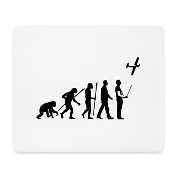 evolution_modellflieger_b_1c - Mousepad (Querformat) - Weiß - Vorne
