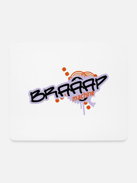 Braaap Machine - Mousepad (Querformat) - Weiß