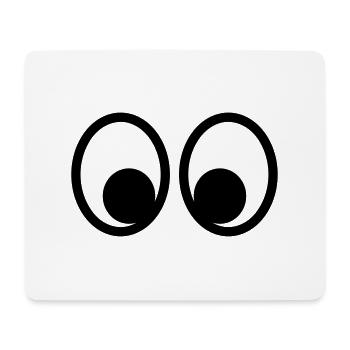 Eyes - Mouse Pad (horizontal) - white - Front