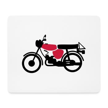 Fahrzeug - Simson S51 - Mousepad (Querformat) - Weiß - Vorne