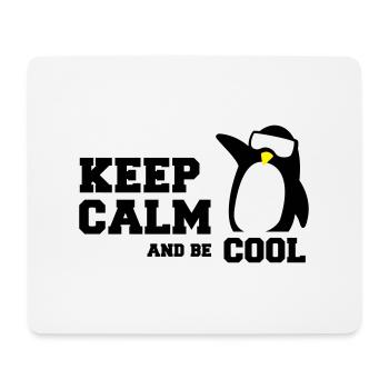 penguin keep calm - Mouse Pad (horizontal) - white - Front