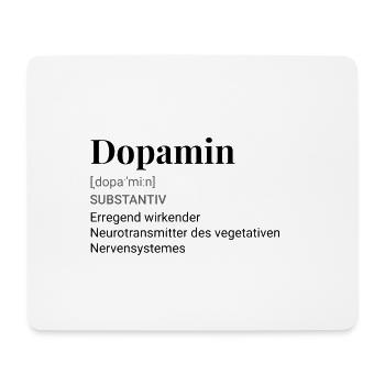 dopamin - Mousepad (Querformat) - Weiß - Vorne