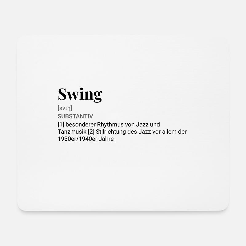 Swing - Mousepad (Querformat) - Weiß