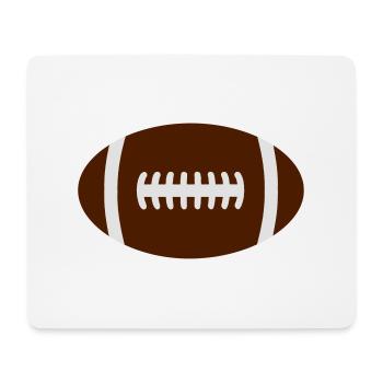 rugby ball - Mouse Pad (horizontal) - white - Front