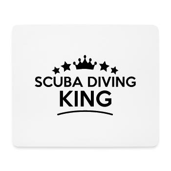 scuba diving king stars - Tapis de souris (format paysage) - blanc - Devant