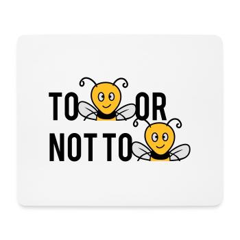 Être ou ne pas être des abeilles - Tapis de souris (format paysage) - blanc - Devant