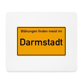 Darmstadt Ortsschild - Mousepad (Querformat) - Weiß - Vorne