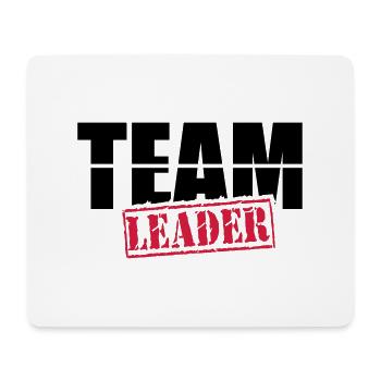team_leade - Mousepad (Querformat) - Weiß - Vorne