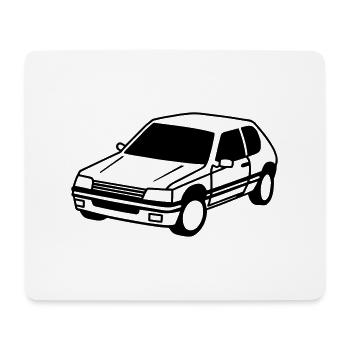 voiture française retro vintage 205 - Tapis de souris (format paysage) - blanc - Devant