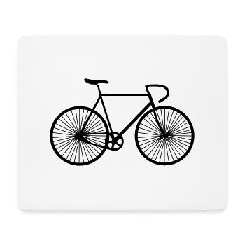 Fahrrad Rennrad Bike Bicycle - Mousepad (Querformat) - Weiß - Vorne