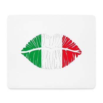 Kuss Italien - Mousepad (Querformat) - Weiß - Vorne