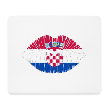 Kuss Kroatien - Mousepad (Querformat) - Weiß - Vorne