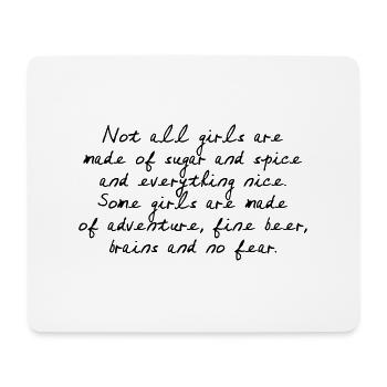Not all Girls are made of sugar ... - Mouse Pad (horizontal) - white - Front