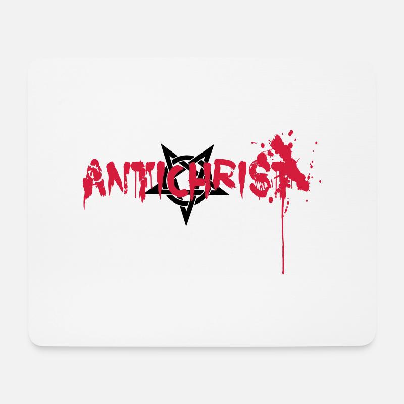 Antichrist Blood Petrangram - Mousepad (Querformat) - Weiß