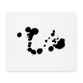 kleckse_01 - Mousepad (Querformat) - Weiß - Vorne