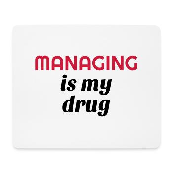 Manager Boss Chef Patron Work Job Society - Mouse Pad (horizontal) - white - Front