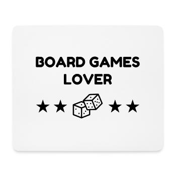 Board Game Brettspiel Jeu de Société Geek - Mouse Pad (horizontal) - white - Front