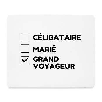 Reisen / Reisende / Urlaub / Tourismus - Mousepad (Querformat) - Weiß - Vorne