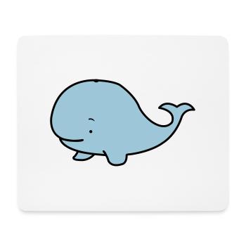 suesser_wal_02 - Mousepad (Querformat) - Weiß - Vorne