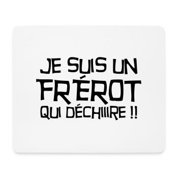 Frère Frangin Frere Naissance Bébé Frérot - Tapis de souris (format paysage) - blanc - Devant