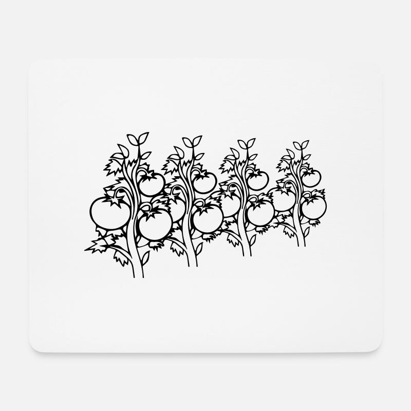 gemüse tomaten - Mousepad (Querformat) - Weiß