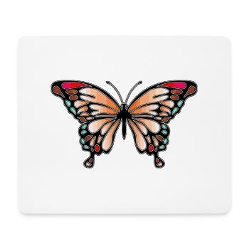 Schmetterling - Mousepad (Querformat) - Weiß - Vorne