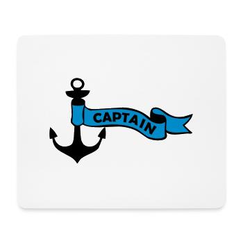 anker_captain_02 - Mousepad (Querformat) - Weiß - Vorne