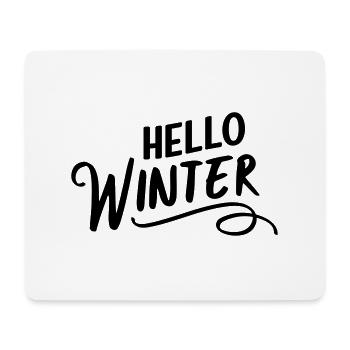Hello Winter - Mouse Pad (horizontal) - white - Front