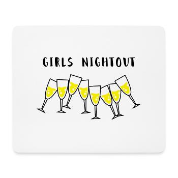 sekt girls nightout - Mousepad (Querformat) - Weiß - Vorne