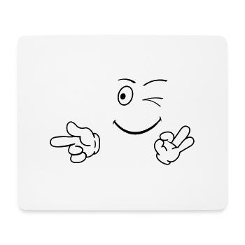 smileface_01 - Mouse Pad (horizontal) - white - Front