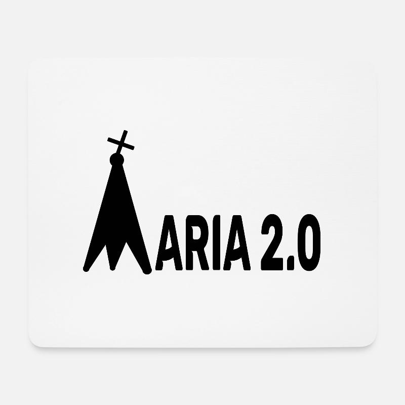 Maria 2.0 - Mousepad (Querformat) - Weiß