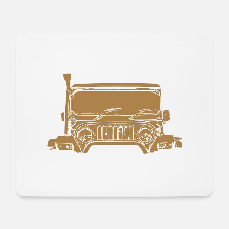 Wrangler 2 0 - Mousepad (Querformat) - Weiß
