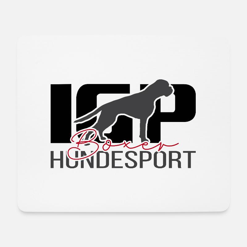 IGP BOXER Hundesport Hunde Hund Wilsigns - Mousepad (Querformat) - Weiß