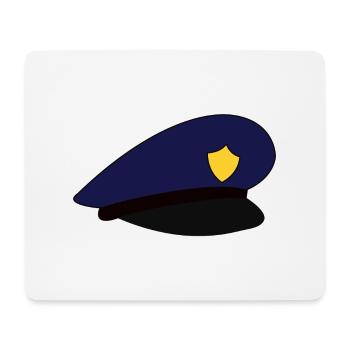 Police hat police hat - Mouse Pad (horizontal) - white - Front