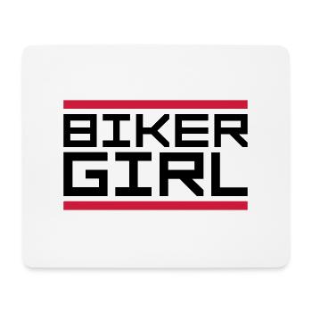 Balken Logo Biker - Mousepad (Querformat) - Weiß - Vorne