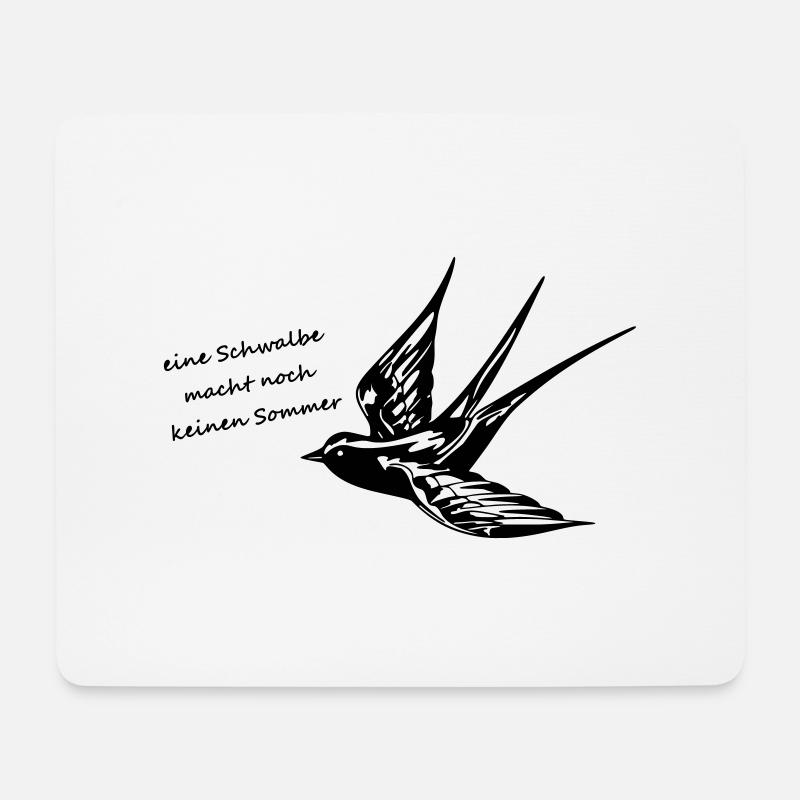 schwalbe - Mousepad (Querformat) - Weiß